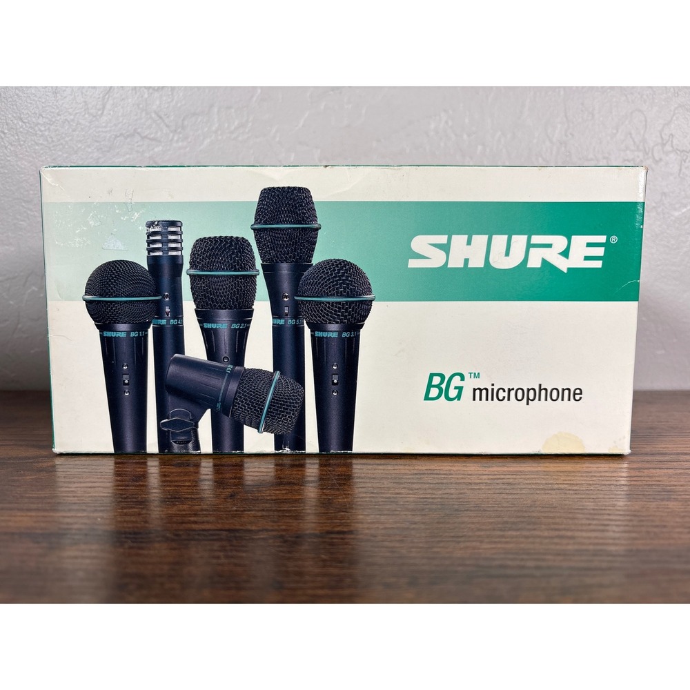Shure BG 3.1 High Output Vocal Microphone Dynamic Cardioid XLR Mic with Case Box